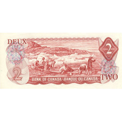 Canada - Pick 86a_2 - 2 dollars - Série ABD - 1974 (1975) - Etat : TTB+