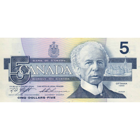 Canada - Pick 95d - 5 dollars - Série ANP - 1986 (1999) - Etat : SUP+ à SPL