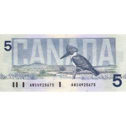 Canada - Pick 95e_1 - 5 dollars - Série ANS - 1986 (2001) - Etat : NEUF