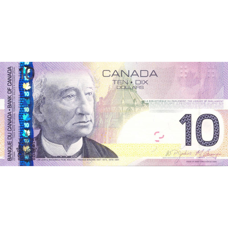 Canada - Pick 102Ae - 10 dollars - Série BFM - 2009 - Etat : NEUF