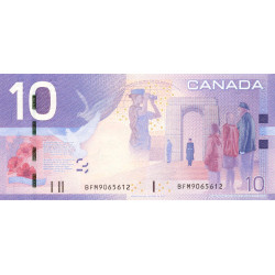 Canada - Pick 102Ae - 10 dollars - Série BFM - 2009 - Etat : NEUF