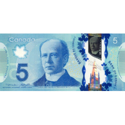 Canada - Pick 106b - 5 dollars - Série HBW - 2013 (2014) - Polymère - Etat : NEUF