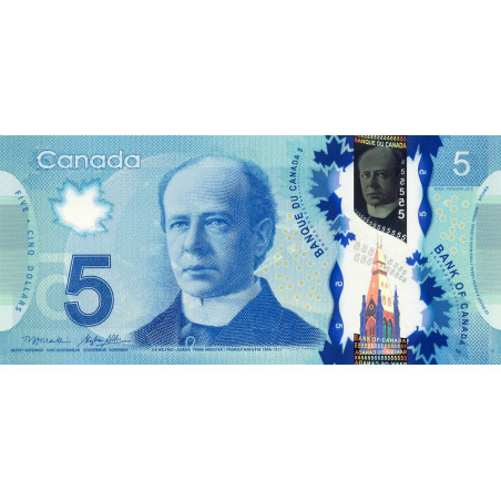 Canada - Pick 106b - 5 dollars - Série HBW - 2013 (2014) - Polymère - Etat : NEUF