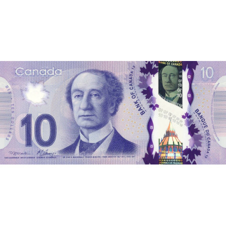 Canada - Pick 107a - 10 dollars - Série FEW - 2013 - Polymère - Etat : NEUF