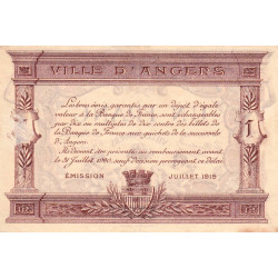 Angers (Maine-et-Loire) - Pirot 008-06b - 1 franc