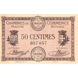 Macon et Bourg - Pirot 78-1 - 50 centimes - Sans série - 01/09/1915 - Etat : SUP