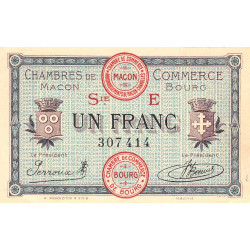 Macon et Bourg - Pirot 78-12 - 1 franc - Série E - 27/04/1920 - Etat : SPL