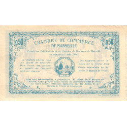 Marseille - Pirot 79-1 variété  - 50 centimes - Série B - 12/08/1914 - Etat : TTB