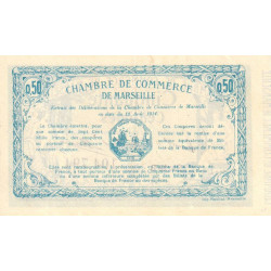 Marseille - Pirot 79-1 - 50 centimes - Série B - 12/08/1914 - Etat : TTB