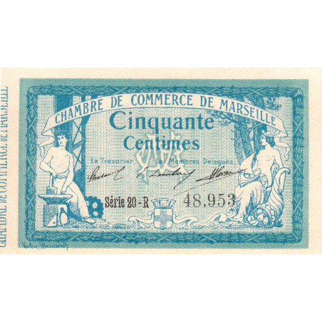 Marseille - Pirot 79-37 - 50 centimes - Série 20-R - 12/08/1914 - Etat : NEUF