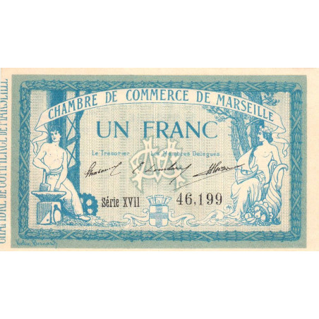 Marseille - Pirot 79-49 - 1 franc - Série XVIII - 05/11/1915 - Etat : SUP