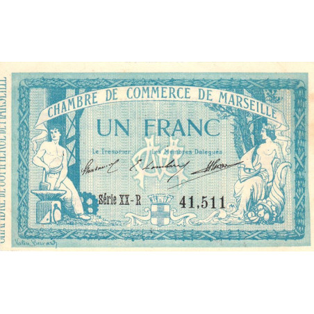 Marseille - Pirot 79-60 - 1 franc - Série XX-R - 05/11/1915 - Etat : SUP