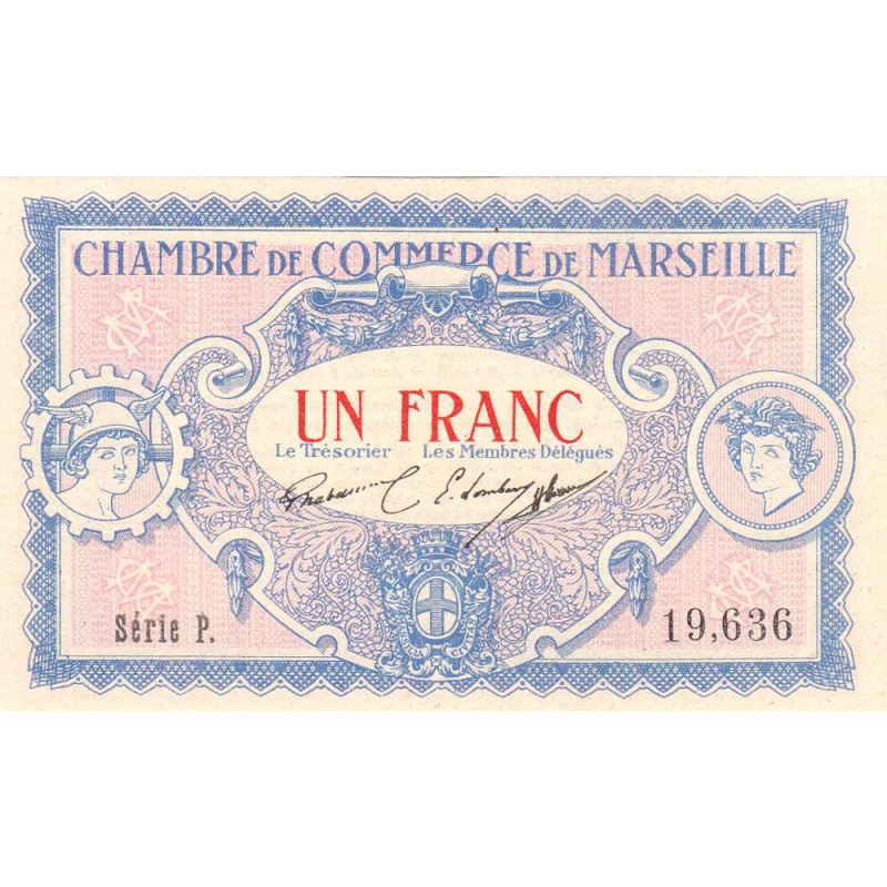 Marseille - Pirot 79-64 - 1 franc - Série P - 05/06/1917 - Etat : NEUF