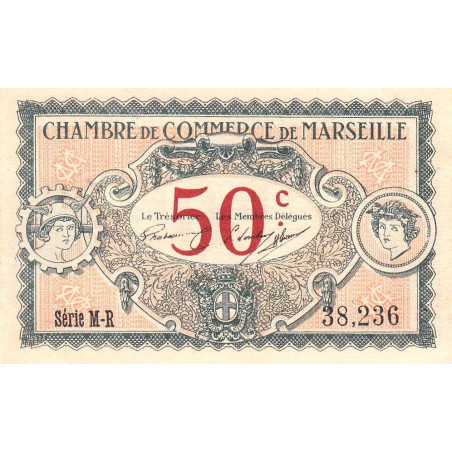 Marseille - Pirot 79-67 - 50 centimes - Série M-R - 05/06/1917 - Etat : SUP