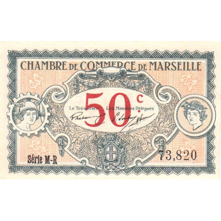 Marseille - Pirot 79-67 - 50 centimes - Série M-R - 05/06/1917 - Etat : NEUF