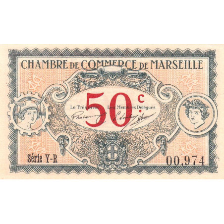 Marseille - Pirot 79-67 - 50 centimes - Série Y-R - 05/06/1917 - Etat : SUP+
