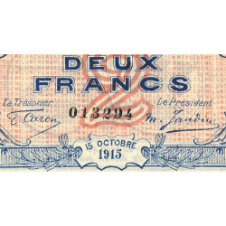 Melun - Pirot 80-5 - 2 francs - 15/10/1915 - Etat : SUP