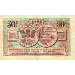 Melun - Pirot 80-7 - 50 centimes - 21/11/1919 - Etat : TB+