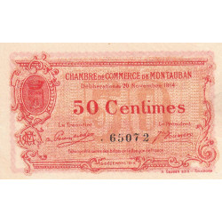 Montauban - Pirot 83-1 variété - 50 centimes - 1914 - Etat : SUP+