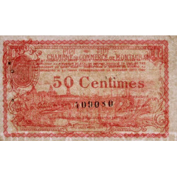 Montauban - Pirot 83-1 variété - 50 centimes - 1914 - Etat : SUP