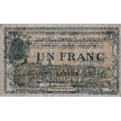Montauban - Pirot 83-6 variété- 1 franc - 1914 - Etat : SUP+