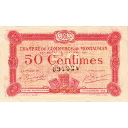 Montauban - Pirot 83-13 - 50 centimes - 1917 - Etat : TTB+