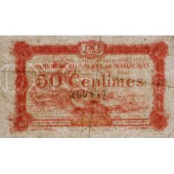 Montauban - Pirot 83-13 variété - 50 centimes - 1917 - Etat : TB+