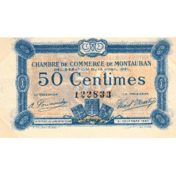 Montauban - Pirot 83-17 - 50 centimes - 1921 - Etat : SUP