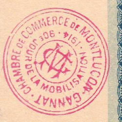 Montluçon-Gannat - Pirot 84-1 - 50 centimes - Série A - 1914 - Etat : SUP+