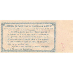 Montluçon-Gannat - Pirot 84-1 - 50 centimes - Série A - 1914 - Etat : NEUF