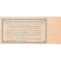 Montluçon-Gannat - Pirot 84-7 - 50 centimes - Série A - 1914 - Etat : SPL à NEUF