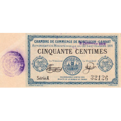 Montluçon-Gannat - Pirot 84-10 - 50 centimes - Série A - 1914 - Etat : TTB+