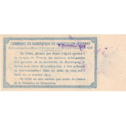 Montluçon-Gannat - Pirot 84-10 - 50 centimes - Série A - 1914 - Etat : TTB+