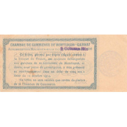 Montluçon-Gannat - Pirot 84-10 - 50 centimes - Série A - 1914 - Etat : SUP