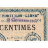 Montluçon-Gannat - Pirot 84-10 - 50 centimes - Série A - 1914 - Etat : SUP