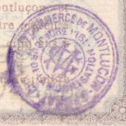 Montluçon-Gannat - Pirot non répertorié - 1 franc - Série B - 1915 - Etat : SUP