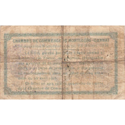 Montluçon-Gannat - Pirot 84-21 - 50 centimes - Série A - 1916 - Etat : TB-