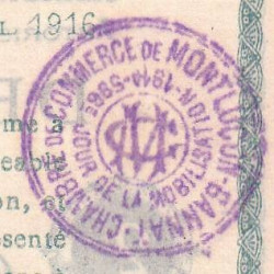 Montluçon-Gannat - Pirot 84-26b - 2 francs - Série C - 1916 - Etat : SUP+ à SPL