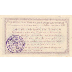 Montluçon-Gannat - Pirot 84-35 - 50 centimes - Série A - 1917 - Etat : SPL