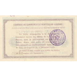 Montluçon-Gannat - Pirot 84-39 - 2 francs - Série C - 1917 - Etat : SUP+