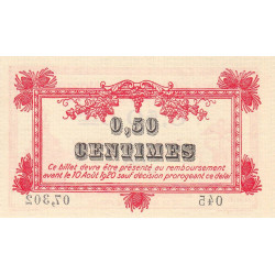 Montpellier - Pirot 85-6 - 50 centimes - Série 045 - 09/08/1915 - Etat : NEUF