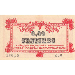 Montpellier - Pirot 85-6 - 50 centimes - Série 055 - 09/08/1915 - Etat : SUP+