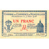 Montpellier - Pirot 85-10 variété 1 - 1 franc - Série 084 - 09/08/1915 - Etat : TTB