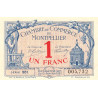 Montpellier - Pirot 85-24 - 1 franc - Série 261 - 06/01/1921 - Etat : SUP+