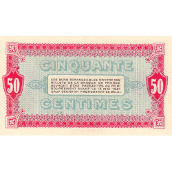 Moulins et Lapalisse - Pirot 86-1 - 50 centimes - Série 116 - 12/05/1916 - Etat : SUP