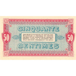 Moulins et Lapalisse - Pirot 86-7 - 50 centimes - Série 162 - 13/10/1916 - Etat : SPL