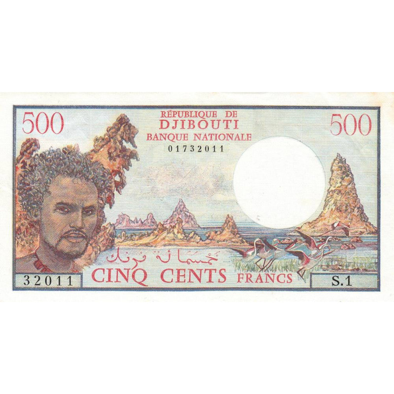 Djibouti - Pick 36a - 500 francs - Série S.1 - 1979 - Etat : SUP