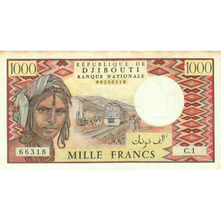 Djibouti - Pick 37a - 1'000 francs - Série C.1 - 1979 - Etat : TB+