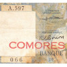 Comores - Pick 4b - 500 francs - Série A.597 - 1963 - Etat : TB à TB+