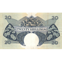 Afrique Orientale Britannique - Pick 39 - 20 shillings - Série L13 - 1958 - Etat : TTB